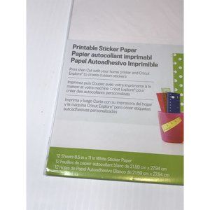 Cricut | Office | Cricut Printable Sticker Paper 85x1 For Cricut ...